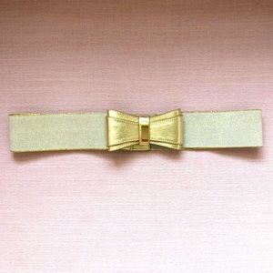 Lily Pulitzer gold bow belt
